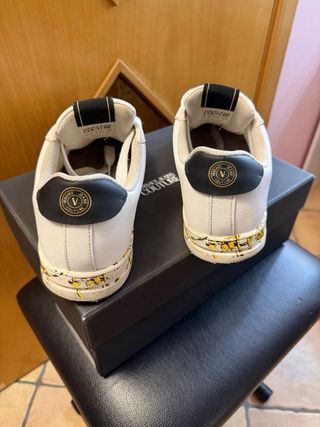 Scarpe Versace Jeans Couture Bianche Oro