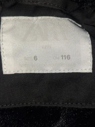 Abrigo Zara Niña Negro con Capucha