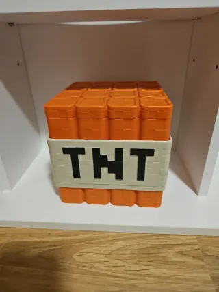 Cubo Palomitas Minecraft TNT