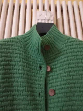 Cappotto in lana verde