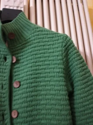 Cappotto in lana verde