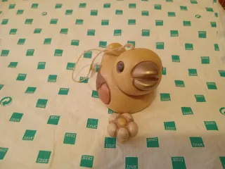 Addobbo pulcino con fiore a campana Pasqua thun