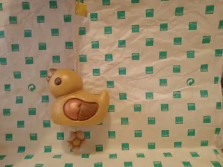 Addobbo pulcino con fiore a campana Pasqua thun