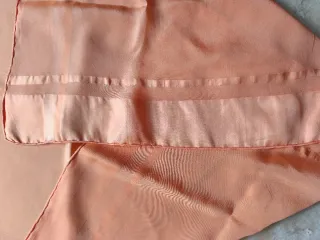 Foulard seta vintage oro/arancio