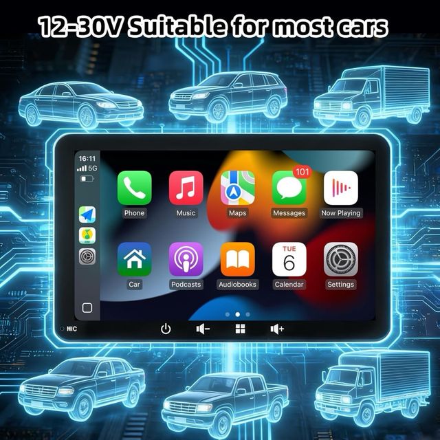 Pantalla Coche 7 Carplay Android Auto