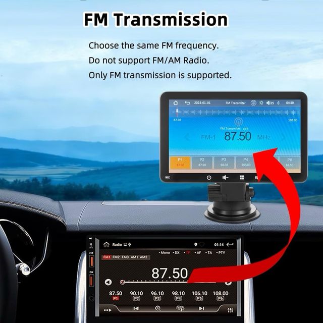 Pantalla Coche 7 Carplay Android Auto