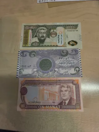 Lote 3 Billetes Mundiales Sin Circular