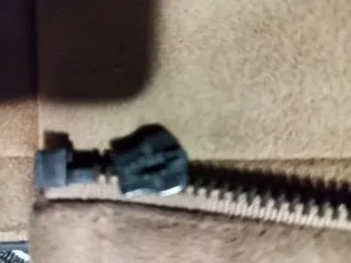 Chaqueta piel y borrego beige/marrón