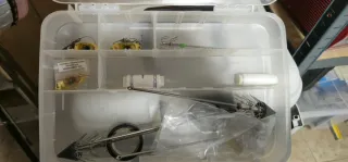 Caña de pescar 210 Marte Plata mas maletin