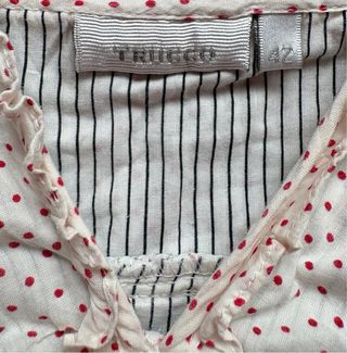 Top de tirantes polka dots y rayas