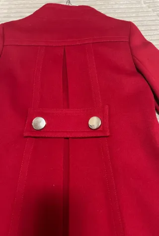 Abrigo Rojo Zara Talla M