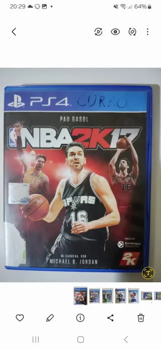 NBA 2K17 PS4 (PlayStation 4) Pau Gasol