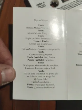 Cinta Cassette El Rey León (Banda Sonora)