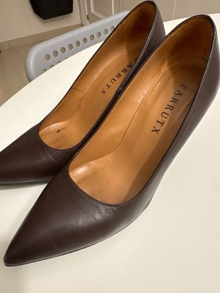 Zapatos de tacón FARRUTX marrones talla 37