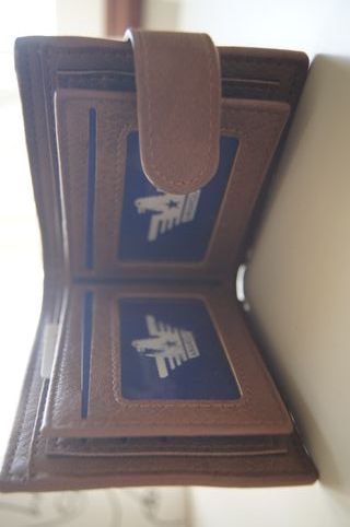 Carteira Homem Nova Castanho Prata