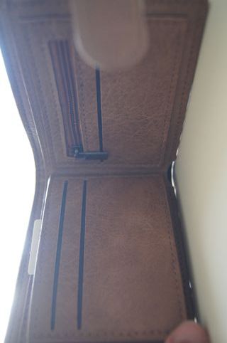 Carteira Homem Nova Castanho Prata