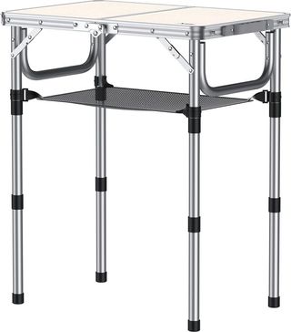 Mesa Camping Aluminio Plegable 60x40cm