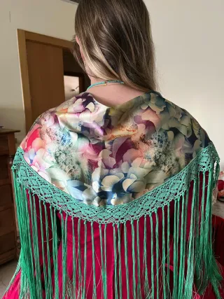 Mantoncillo Flamenco Flores