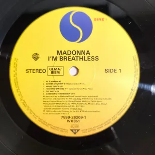 Madonna I'm Breathless Soundtrack Dick Tracy 1990