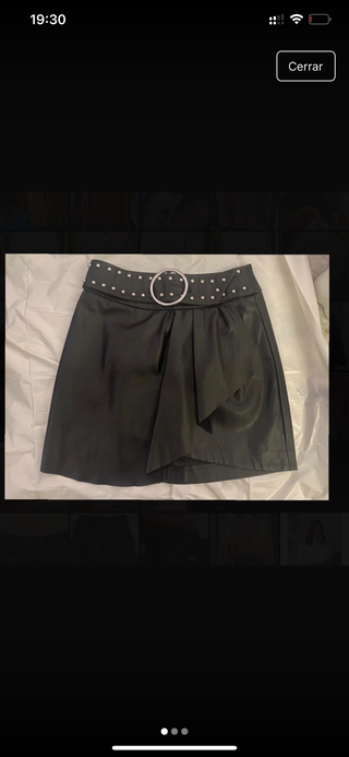 Falda Bershka Negra Talla XS