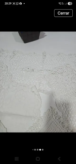 Centros de mesa de tela blancos