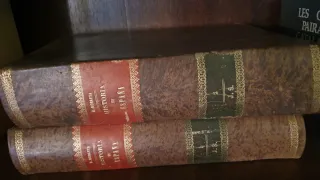 Libros antiguos Historia de España volumen 1 y 2