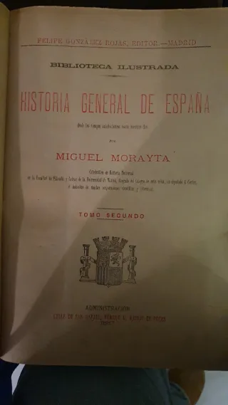 Libros antiguos Historia de España volumen 1 y 2
