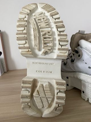 Botas New Rock Blancas Plataforma