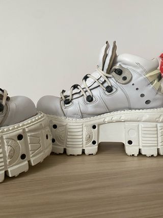 Botas New Rock Blancas Plataforma