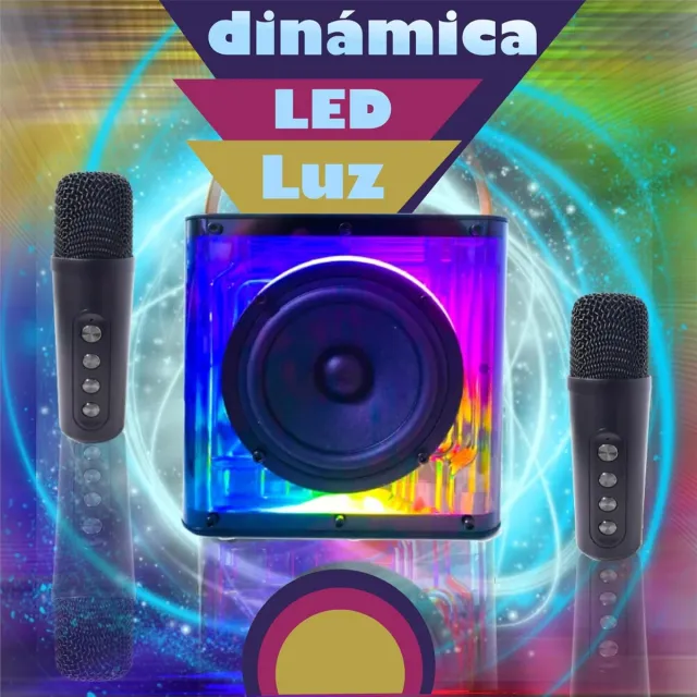 Máquina Karaoke con 2 Micrófonos