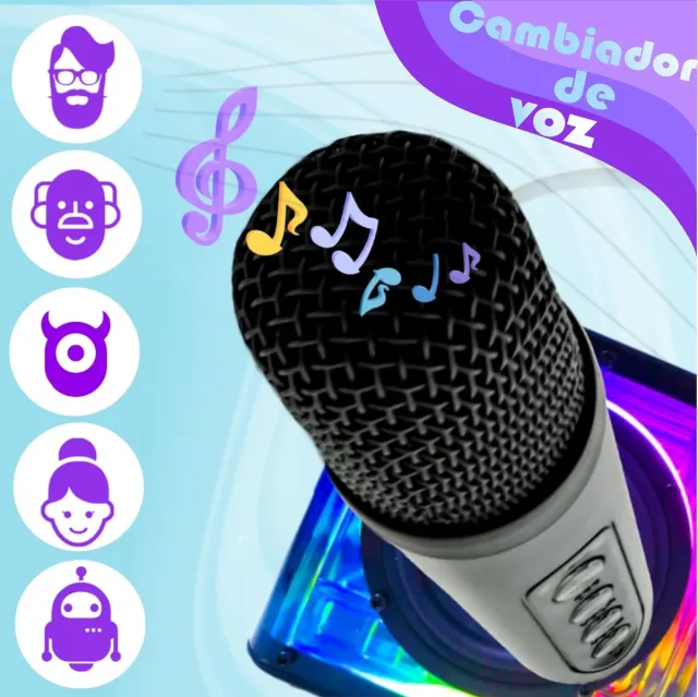 Máquina Karaoke con 2 Micrófonos