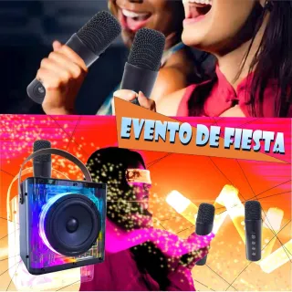 Máquina Karaoke con 2 Micrófonos