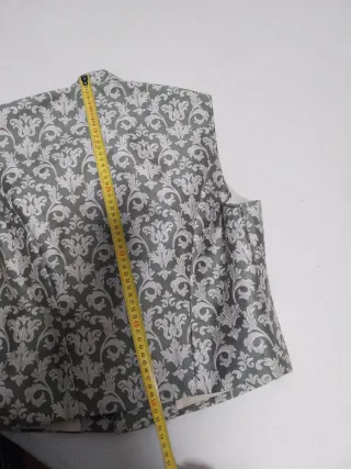 Chaleco Fallero Beige y Verde