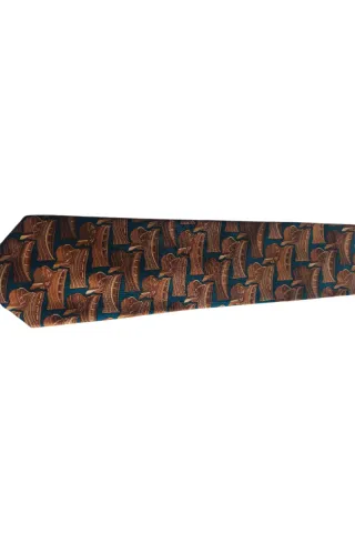 Cravatta Gucci Uomo Barche Blu Marrone