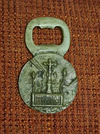 Abridor chapas latón fundición artesanal