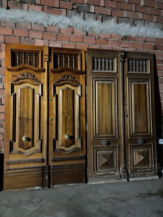 Puertas de madera maciza para exterior