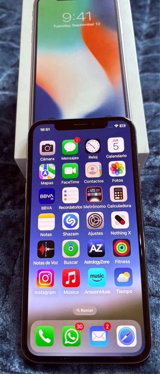 iPhone X Nero/Argento