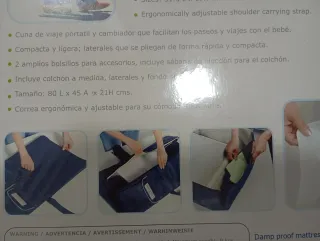 Cuna de viaje portátil Baby Molto Layette