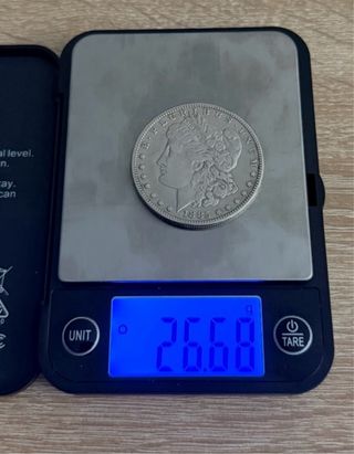 Moneda Morgan Dólar Plata 1885