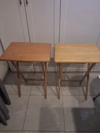 Mesitas plegables de madera