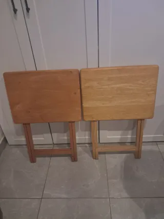 Mesitas plegables de madera