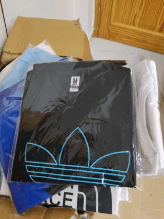 Camisetas Adidas Talla toda rayas unisex