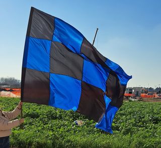 Bandiera Inter 320x210 Campioni D'italia 21° Scude