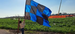 Bandiera Inter 320x210 Campioni D'italia 21° Scude