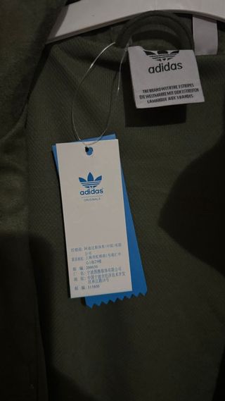 Chaqueta Adidas Verde Estilo Chino