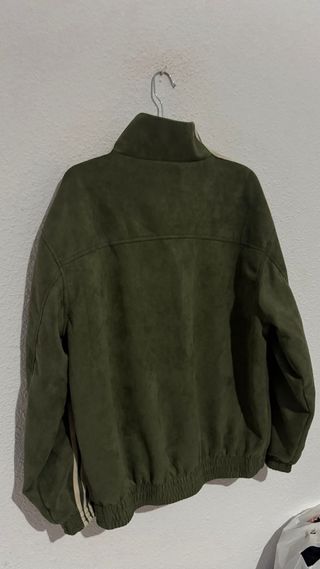 Chaqueta Adidas Verde Estilo Chino