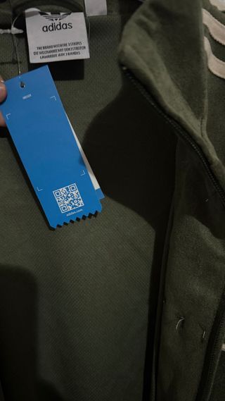 Chaqueta Adidas Verde Estilo Chino