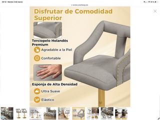 Juego 2 Sillas Bar Giratorias Doradas