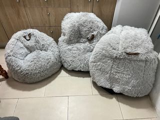 Puff Gigante Gris XXL