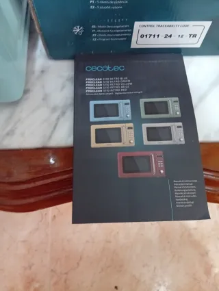 Microondas Retro Cecotec Azul